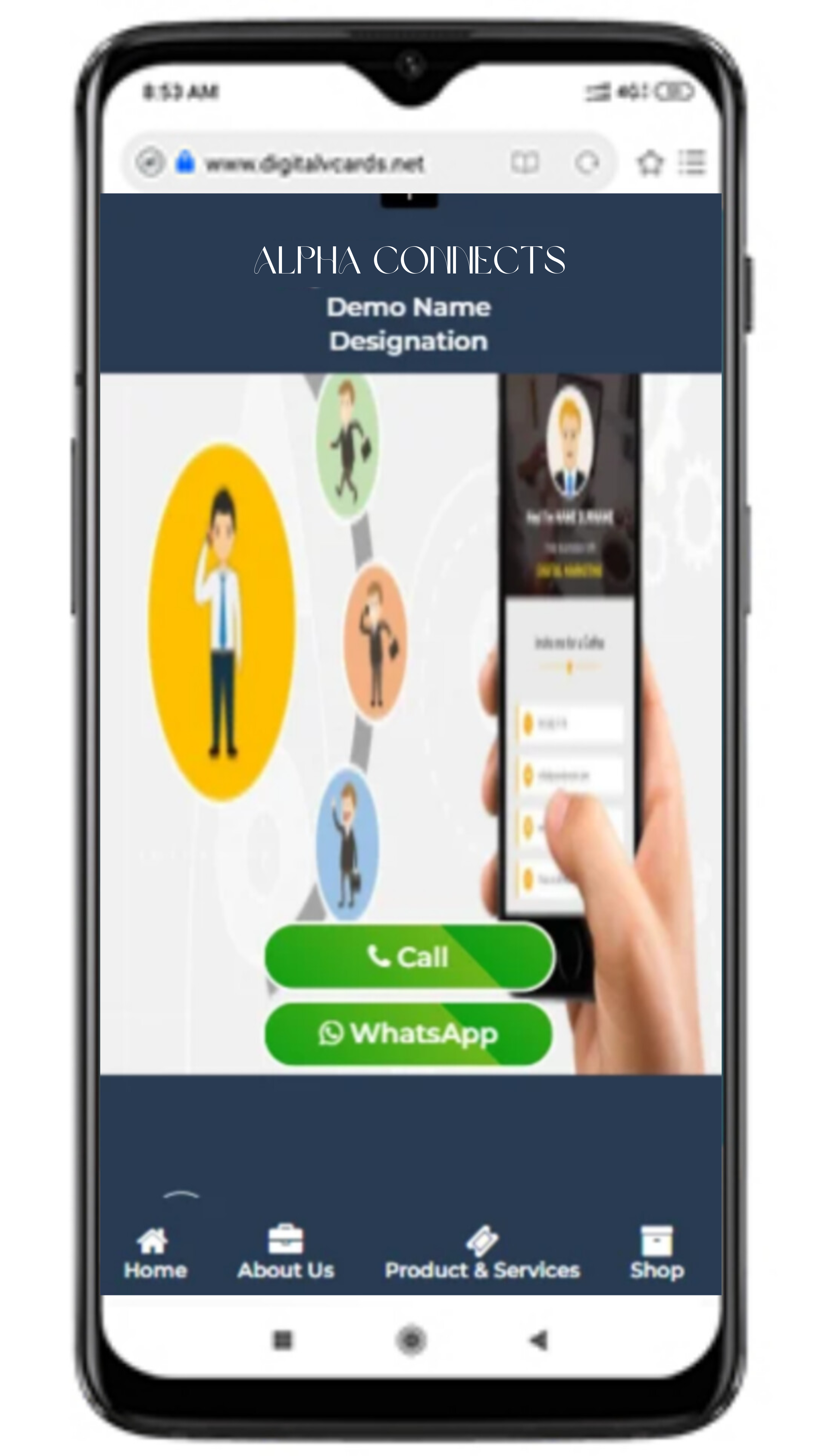 Digital Business Card Template 1